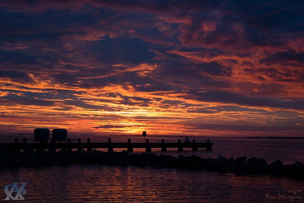 zonsondergang grevelingen